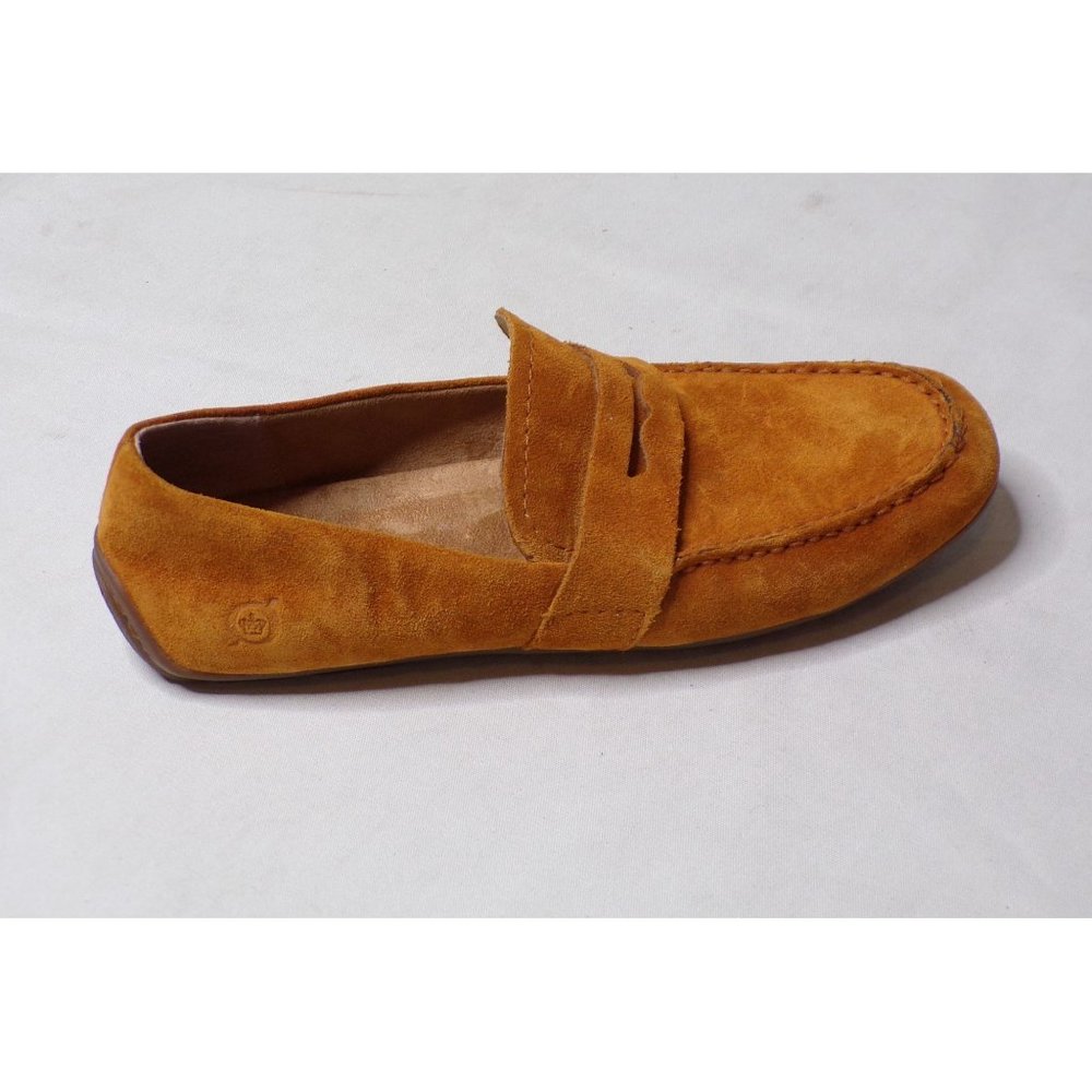🆕 BORN Melinda Loafer Shoe Suede Cushioned Tan Orange 6 - Picture 8 of 11
